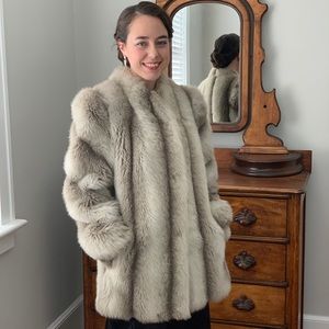 Faux Fur Coat, Size S
